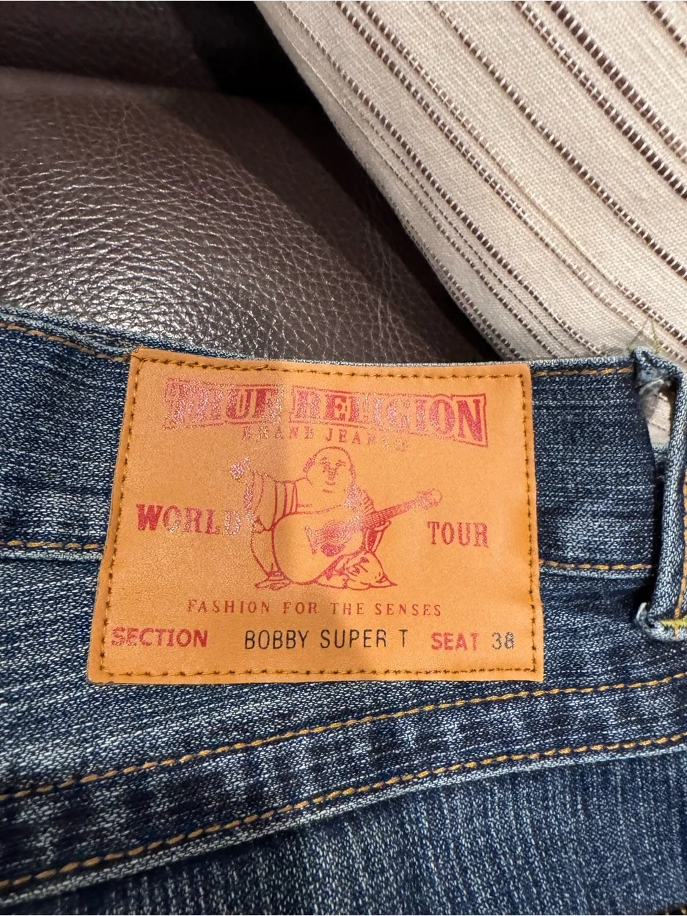 True Religion Men’s “Bobby Super T” Jeans 38